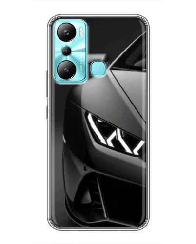 Чехол для Infinix Hot 20i (X665E) с картинкой «Lamborghini фары детализация»