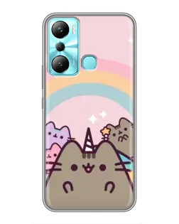Чехол для Infinix Hot 20i (X665E) с картинкой «Единорог Pusheen»