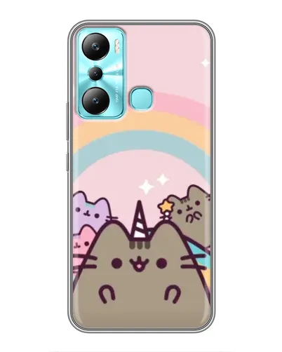 Чехол для Infinix Hot 20i (X665E) с картинкой «Единорог Pusheen»