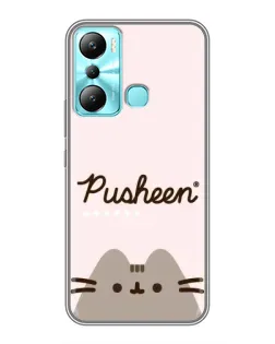 Чехол для Infinix Hot 20i (X665E) с картинкой «Pusheen логотип»