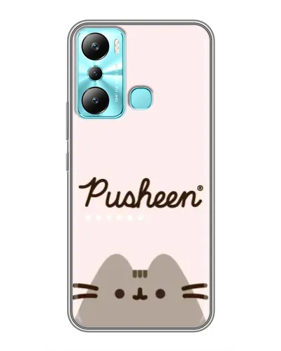 Чехол для Infinix Hot 20i (X665E) с картинкой «Pusheen логотип»