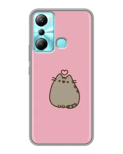 Чехол для Infinix Hot 20i (X665E) с картинкой «Pusheen сердце»