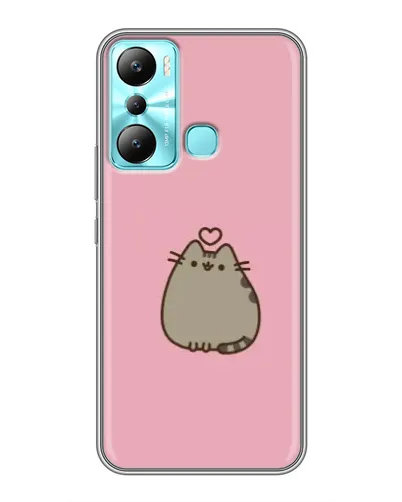 Чехол для Infinix Hot 20i (X665E) с картинкой «Pusheen сердце»