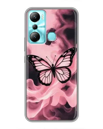 Чехол для Infinix Hot 20i (X665E) с картинкой «Бабочка в дыму» Чехол для Infinix Hot 20i (X665E) с картинкой «Бабочка в дыму»
