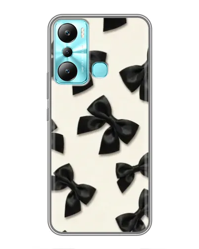 Чехол для Infinix Hot 20i (X665E) с картинкой «Черные бантики» Чехол для Infinix Hot 20i (X665E) с картинкой «Черные бантики»
