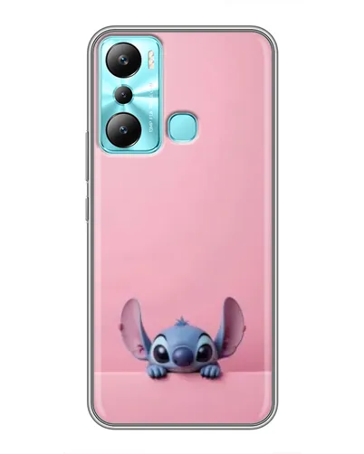 Чехол для Infinix Hot 20i (X665E) с картинкой «Stitch выглядывает»