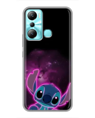 Чехол для Infinix Hot 20i (X665E) с картинкой «Неоновый Stitch»