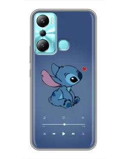 Чехол для Infinix Hot 20i (X665E) с картинкой «Музыкальный Stitch»