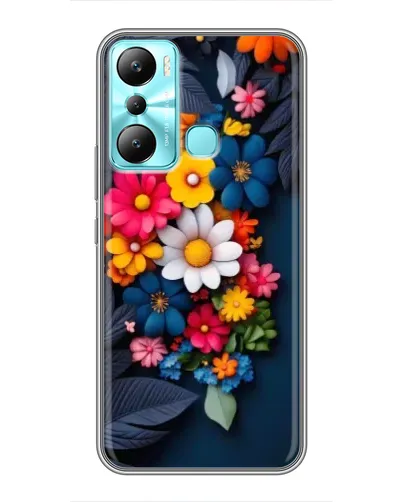 Чехол для Infinix Hot 20i (X665E) с картинкой «Цветочная феерия»