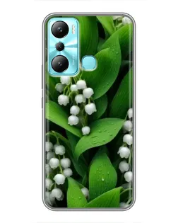 Чехол для Infinix Hot 20i (X665E) с картинкой «Ландыши в зелени»