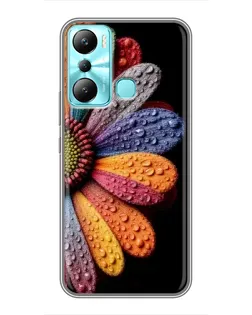 Чехол для Infinix Hot 20i (X665E) с картинкой «Радужный цветок»