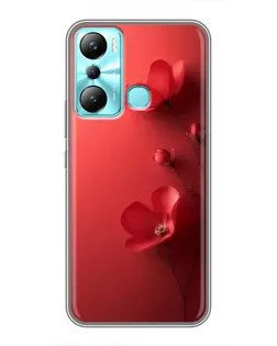 Чехол для Infinix Hot 20i (X665E) с картинкой «Маковые соцветия»
