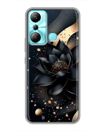 Чехол для Infinix Hot 20i (X665E) с картинкой «Черный лотос»