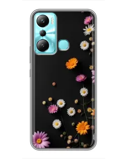 Чехол для Infinix Hot 20i (X665E) с картинкой «Цветочная композиция»