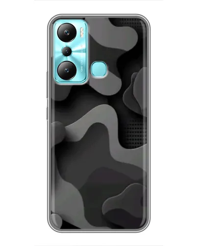 Чехол для Infinix Hot 20i (X665E) с картинкой «Темный абстрактный камуфляж»