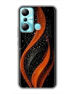 Чехол для Infinix Hot 20i (X665E) с картинкой «Огненная звездная волна»