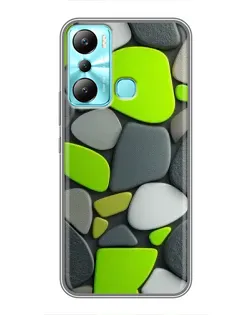 Чехол для Infinix Hot 20i (X665E) с картинкой «Яркая неоновая галька»