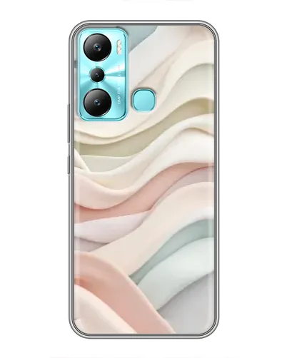 Чехол для Infinix Hot 20i (X665E) с картинкой «Пастельные нежные волны»