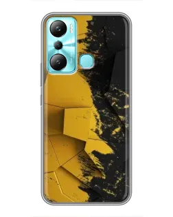 Чехол для Infinix Hot 20i (X665E) с картинкой «Золотые осколки геометрии»