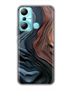 Чехол для Infinix Hot 20i (X665E) с картинкой «Цветные волны каньона»