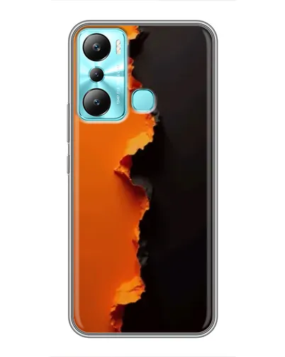 Чехол для Infinix Hot 20i (X665E) с картинкой «Оранжевый разлом»