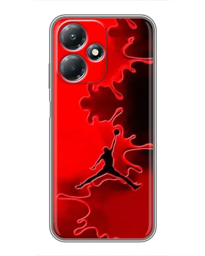 Чехол для Infinix Hot 30 Play с картинкой «Jordan Red Smoke»