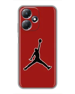Чехол для Infinix Hot 30 Play с картинкой «Jordan Red Back» Чехол для Infinix Hot 30 Play с картинкой «Jordan Red Back»