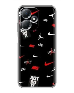 Чехол для Infinix Hot 30 Play с картинкой «Nike Mix Pattern» Чехол для Infinix Hot 30 Play с картинкой «Nike Mix Pattern»