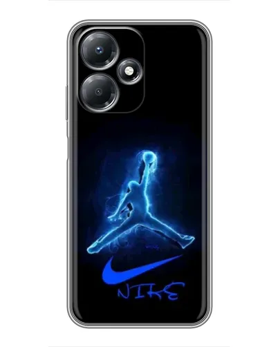 Чехол для Infinix Hot 30 Play с картинкой «Jordan Neon Blue»