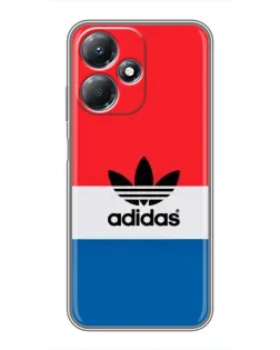 Чехол для Infinix Hot 30 Play с картинкой «Ретро блоки Adidas»
