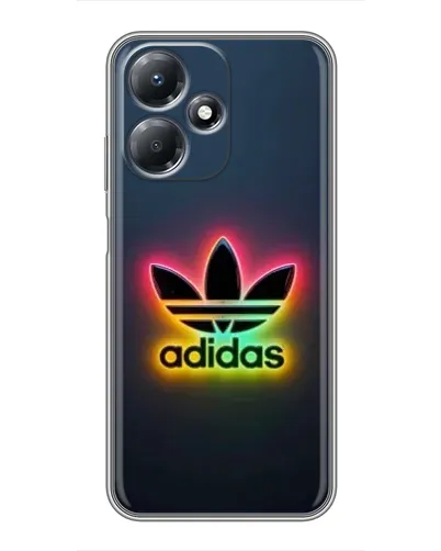 Чехол для Infinix Hot 30 Play с картинкой «Неоновый Adidas»
