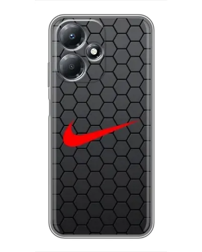 Чехол для Infinix Hot 30 Play с картинкой «Nike — карбоновая сетка» Чехол для Infinix Hot 30 Play с картинкой «Nike — карбоновая сетка»