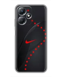 Чехол для Infinix Hot 30 Play с картинкой «Абстрактный дизайн Nike»