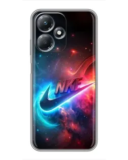 Чехол для Infinix Hot 30 Play с картинкой «Огненный логотип Nike»