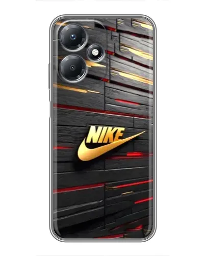 Чехол для Infinix Hot 30 Play с картинкой «Золотой Nike на металле» Чехол для Infinix Hot 30 Play с картинкой «Золотой Nike на металле»