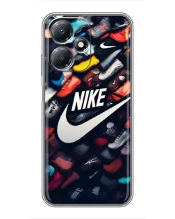 Чехол для Infinix Hot 30 Play с картинкой «Коллекция кроссовок Nike»