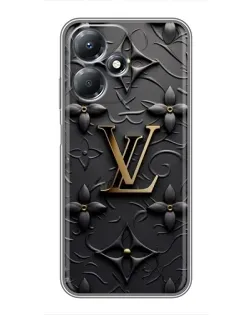 Чехол для Infinix Hot 30 Play с картинкой «Кожаная текстура LV»