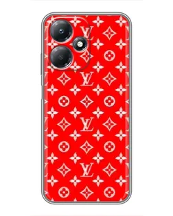 Чехол для Infinix Hot 30 Play с картинкой «Яркий паттерн LV»
