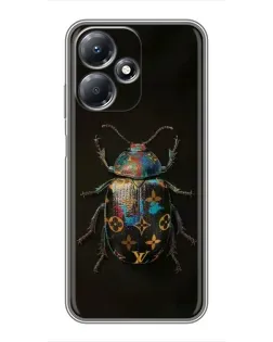 Чехол для Infinix Hot 30 Play с картинкой «LV — мраморный принт»