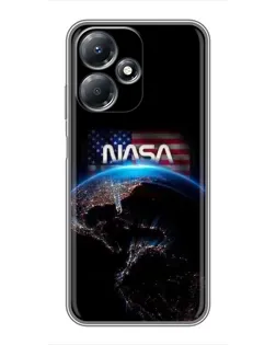 Чехол для Infinix Hot 30 Play с картинкой «Земля из космоса NASA»