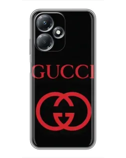 Чехол для Infinix Hot 30 Play с картинкой «Gucci — красный логотип»