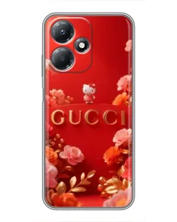 Чехол для Infinix Hot 30 Play с картинкой «Gucci — золотой сад»