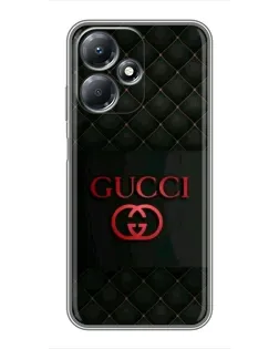 Чехол для Infinix Hot 30 Play с картинкой «Gucci — стеганый черный»