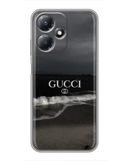 Чехол для Infinix Hot 30 Play с картинкой «Gucci — морской прибой»