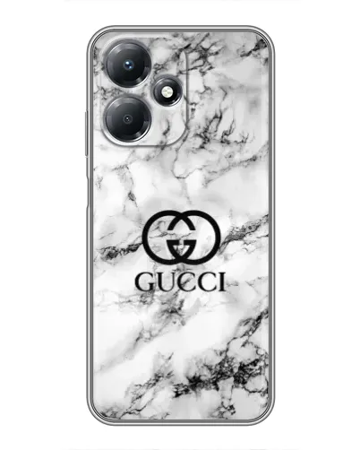 Чехол для Infinix Hot 30 Play с картинкой «Gucci — мраморный шик» Чехол для Infinix Hot 30 Play с картинкой «Gucci — мраморный шик»