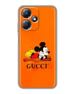 Чохол для Infinix Hot 30 Play з картинкою «Міккі Маус Gucci — помаранч» Чохол для Infinix Hot 30 Play з картинкою «Міккі Маус Gucci — помаранч»