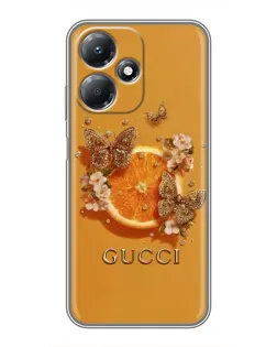 Чохол для Infinix Hot 30 Play з картинкою «Gucci — золоті метелики» Чохол для Infinix Hot 30 Play з картинкою «Gucci — золоті метелики»