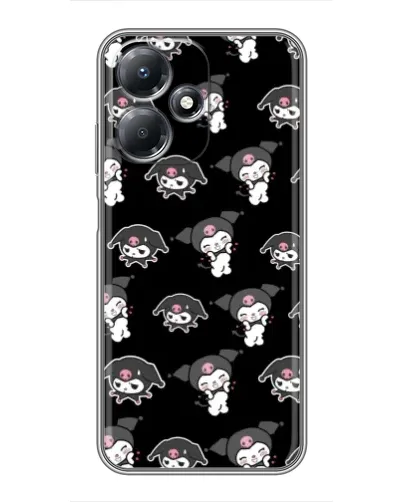 Чехол для Infinix Hot 30 Play с картинкой «Черный паттерн Kuromi» Чехол для Infinix Hot 30 Play с картинкой «Черный паттерн Kuromi»