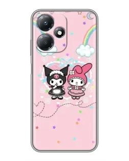 Чехол для Infinix Hot 30 Play с картинкой «My Melody и Kuromi»