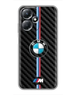 Чехол для Infinix Hot 30 Play с картинкой «Эмблема BMW и карбон»